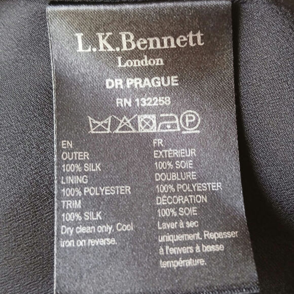 L.K. Bennett 100% Silk Dress size 6 - Picture 5 of 7